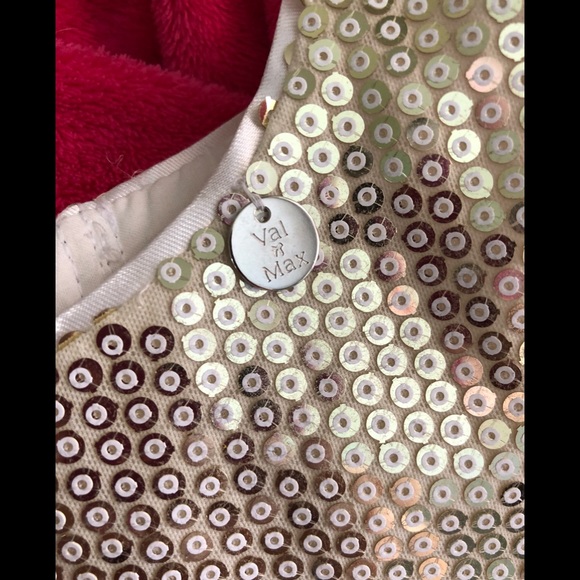 NWT VALMAX Sequin Girls Dress! Sz 4 - Picture 3 of 4